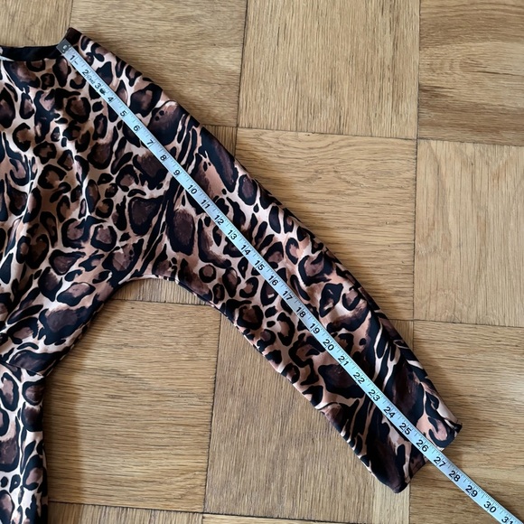 Aritzia Babaton Size 10 Samson Leopard Mini Shift Dress with Pockets - Picture 11 of 11
